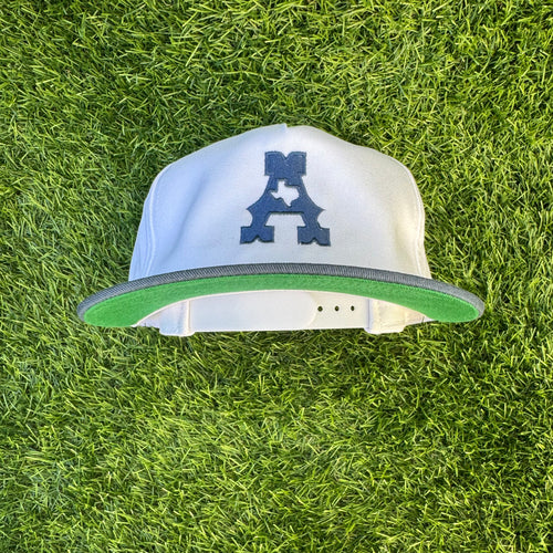 Classic "A" Snapback - White/Blue